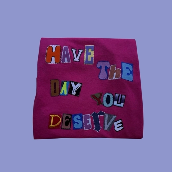 Reworked Ransom Letter Cropped Tee - Picture 2 of 7